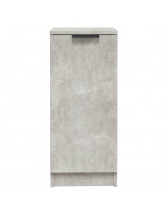 Credenza Grigio Cemento 30x30x70 cm in Legno Multistrato