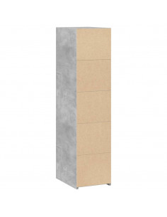 Credenza Grigio Cemento 30x41x124cm in Legno Multistrato