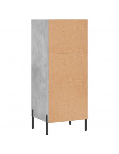 Credenza Grigio Cemento 34,5x32,5x90 cm in Legno Multistrato