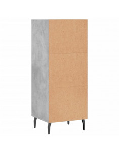 Credenza Grigio Cemento 34,5x32,5x90 cm in Legno Multistrato