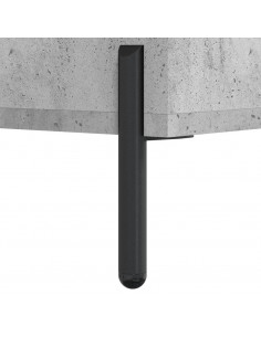 Credenza Grigio Cemento 34,5x34x180 cm in Legno Multistrato
