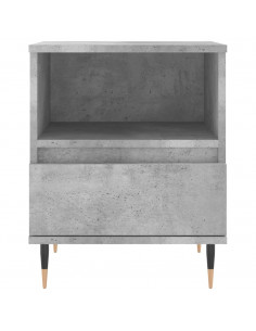 Comodini 2pz Grigio Cemento 40x35x50 cm in Legno Multistrato 2