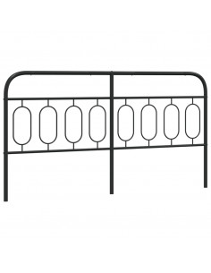 Testiera in Metallo Nero 193 cm 2