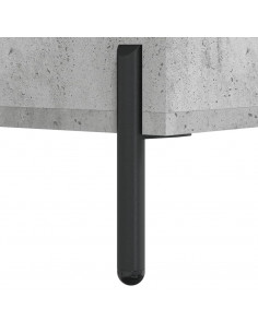 Credenza Grigio Cemento 34,5x34x180 cm in Legno Multistrato