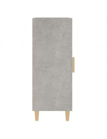 Credenza Grigio Cemento 34,5x34x90 cm in Legno Multistrato