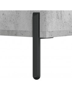 Credenza Grigio Cemento 34,5x34x90 cm in Legno Multistrato