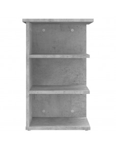 Credenza Grigio Cemento 35x35x55 cm in Legno Multistrato