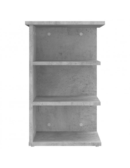 Credenza Grigio Cemento 35x35x55 cm in Legno Multistrato