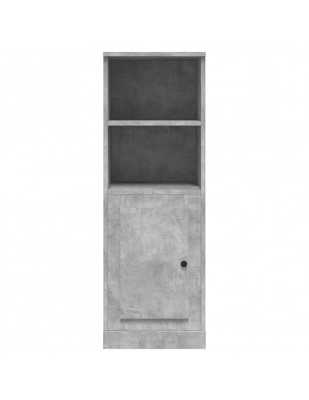 Credenza Grigio Cemento 36x35,5x103,5 cm in Legno Multistrato