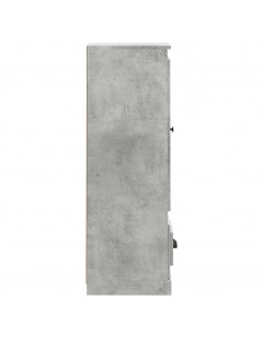 Credenza Grigio Cemento 36x35,5x103,5 cm in Legno Multistrato