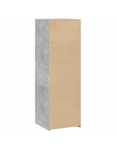 Credenza Grigio Cemento 40x41x124cm in Legno Multistrato