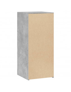 Credenza Grigio Cemento 40x41x93 cm in Legno Multistrato