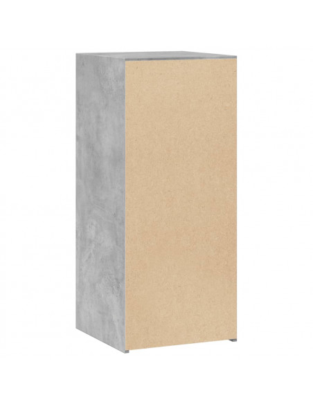 Credenza Grigio Cemento 40x41x93 cm in Legno Multistrato