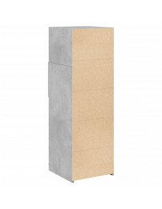 Credenza Grigio Cemento 40x42,5x124 cm in Legno Multistrato