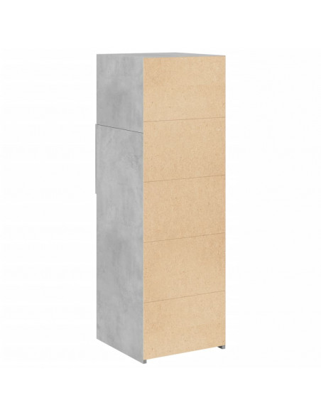 Credenza Grigio Cemento 40x42,5x124 cm in Legno Multistrato