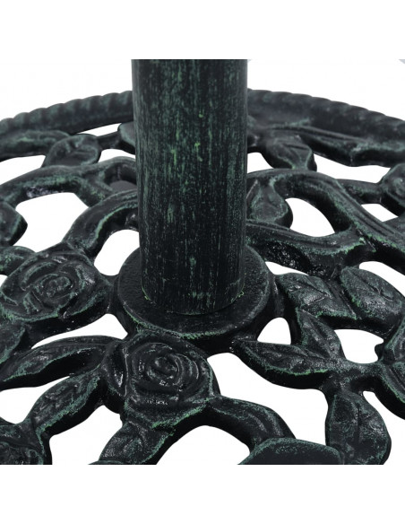 Base Ombrellone Verde 9 kg 40 cm in Ghisa