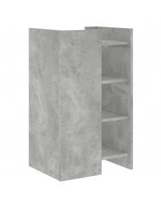 Credenza Grigio Cemento 45x35x75 cm in Legno Multistrato