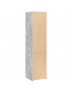 Credenza Grigio Cemento 45x41x185 cm in Legno Multistrato