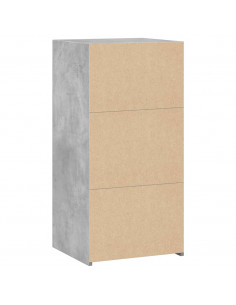 Credenza Grigio Cemento 45x41x93 cm in Legno Multistrato