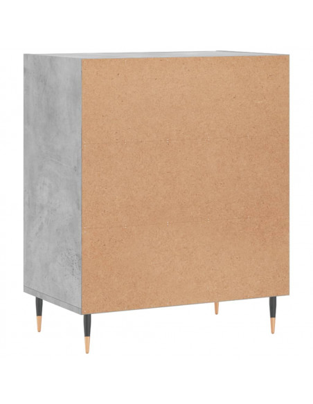 Credenza Grigio Cemento 57x35x70 cm in Legno Multistrato