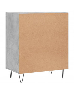 Credenza Grigio Cemento 57x35x70 cm in Legno Multistrato