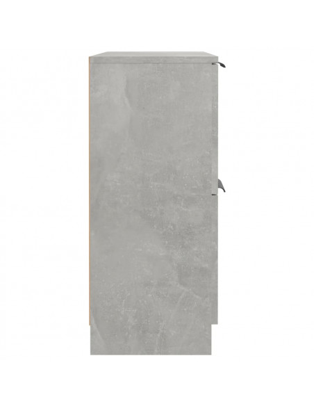 Credenza Grigio Cemento 60x30x70 cm in Legno Multistrato