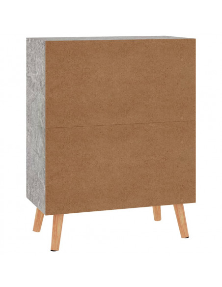 Credenza Grigio Cemento 60x30x72 cm in Legno Multistrato