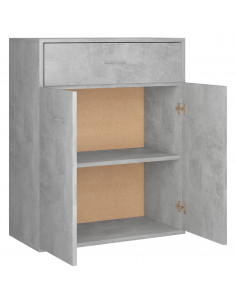 Credenza Grigio Cemento 60x30x75 cm in Legno Multistrato