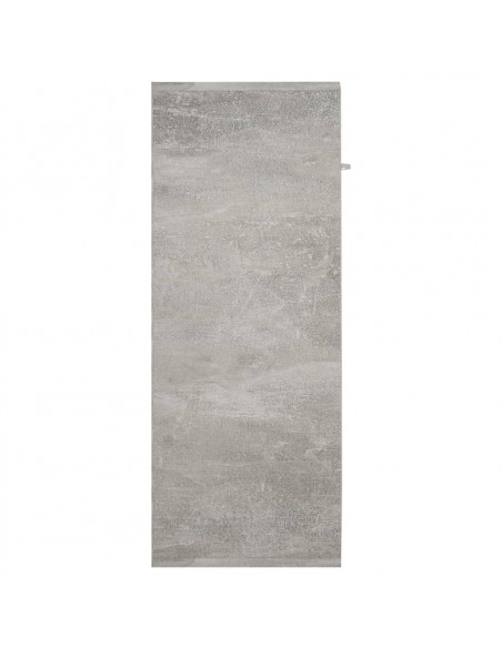 Credenza Grigio Cemento 60x30x75 cm in Legno Multistrato