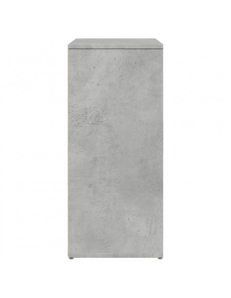 Credenza Grigio Cemento 60x31x70 cm in Legno Multistrato