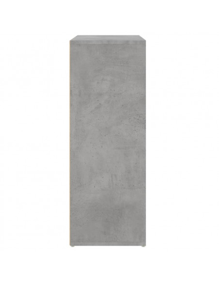 Credenza Grigio Cemento 60x31x84 cm in Legno Multistrato