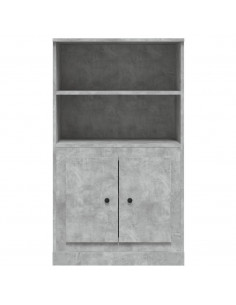 Credenza Grigio Cemento 60x35,5x103,5 cm in Legno Multistrato