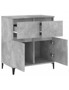 Credenza Grigio Cemento 60x35x70 cm in Legno Multistrato