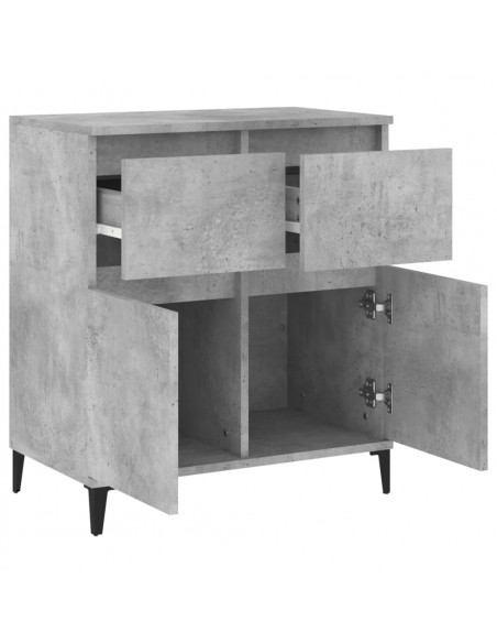 Credenza Grigio Cemento 60x35x70 cm in Legno Multistrato