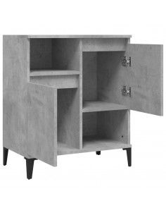 Credenza Grigio Cemento 60x35x70 cm in Legno Multistrato