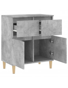 Credenza Grigio Cemento 60x35x70 cm in Legno Multistrato