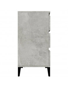Credenza Grigio Cemento 60x35x70 cm in Legno Multistrato