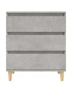 Credenza Grigio Cemento 60x35x70 cm in Legno Multistrato
