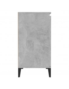 Credenza Grigio Cemento 60x35x70 cm in Legno Multistrato