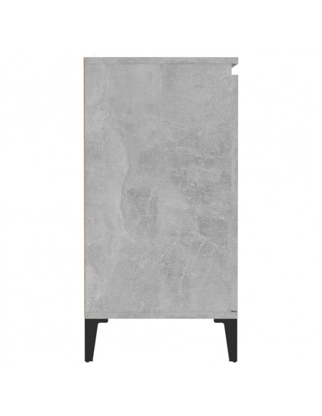 Credenza Grigio Cemento 60x35x70 cm in Legno Multistrato