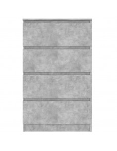 Credenza Grigio Cemento 60x35x98,5 cm in Legno Multistrato