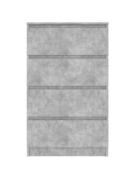 Credenza Grigio Cemento 60x35x98,5 cm in Legno Multistrato