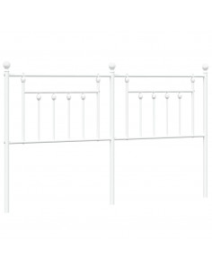 Testiera in Metallo Bianco 180 cm 2