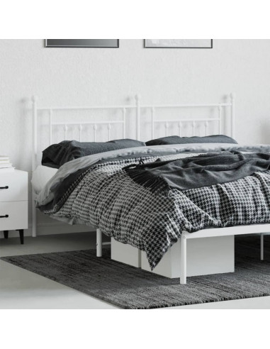 Testiera in Metallo Bianco 180 cm