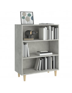 Credenza Grigio Cemento 69,5x32,5x90 cm in Legno Multistrato