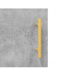 Credenza Grigio Cemento 69,5x34x180 cm in Legno Multistrato