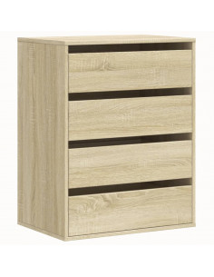 Cassettiera Angolare Rovere Sonoma 60x41x76cm Legno Multistrato 2