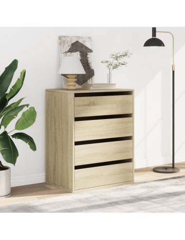 Cassettiera Angolare Rovere Sonoma 60x41x76cm Legno Multistrato