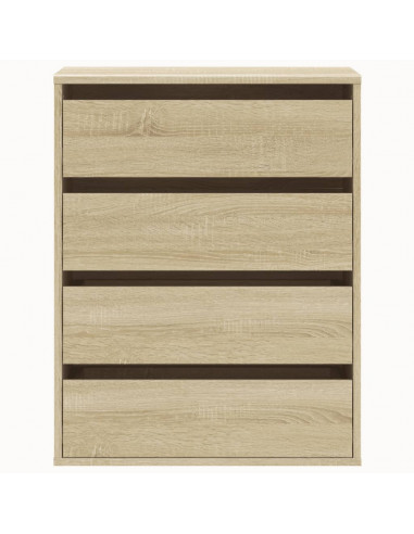 Cassettiera Angolare Rovere Sonoma 60x41x76cm Legno Multistrato