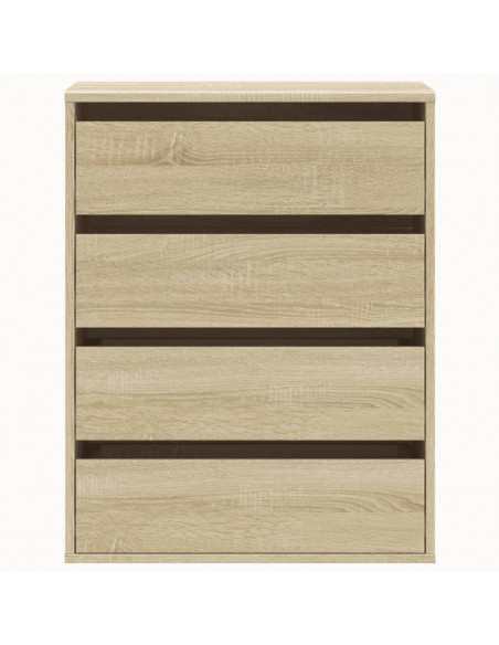 Cassettiera Angolare Rovere Sonoma 60x41x76cm Legno Multistrato